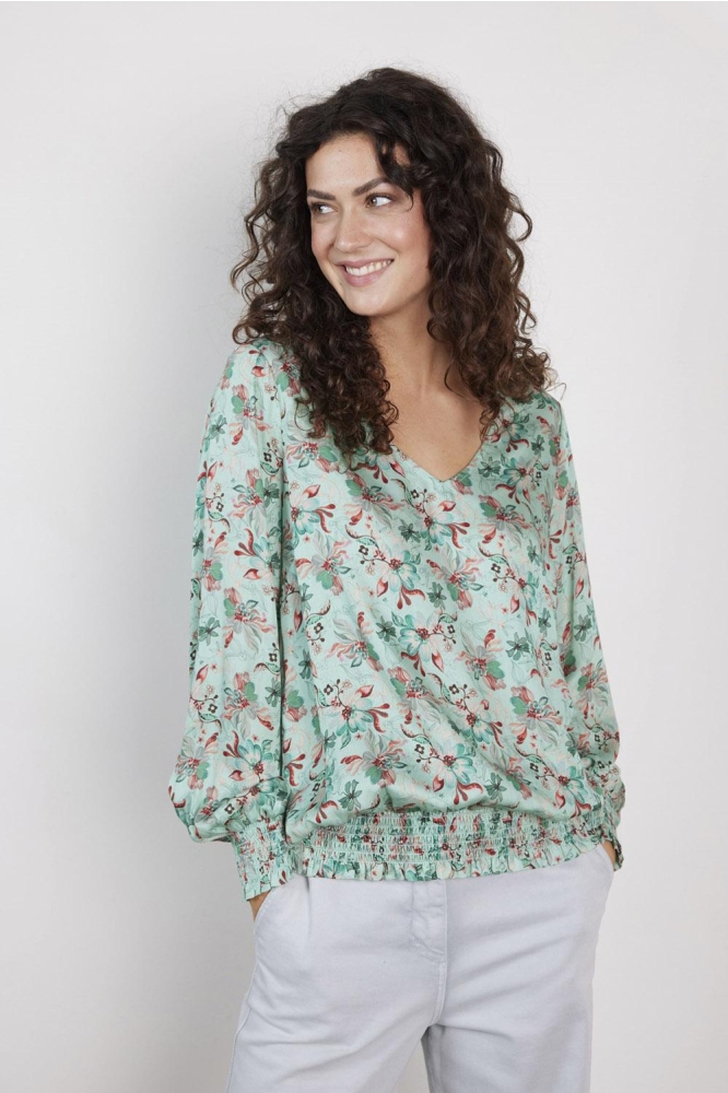 BLOUSE KELLY DS252061006 6664 OCEAN GREEN REFLECTION